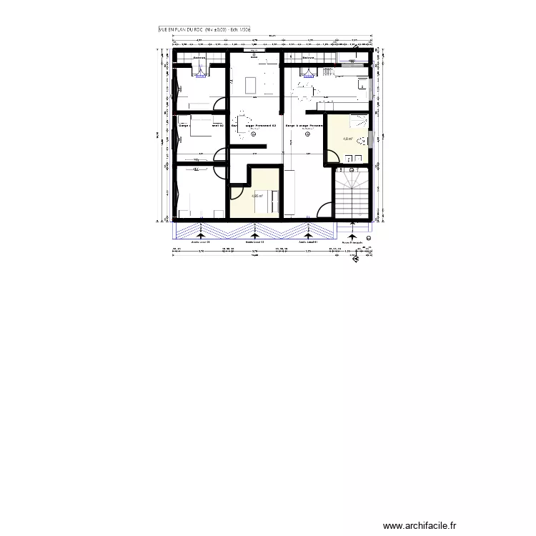 maison amalou. Plan de 2  et 10 m²