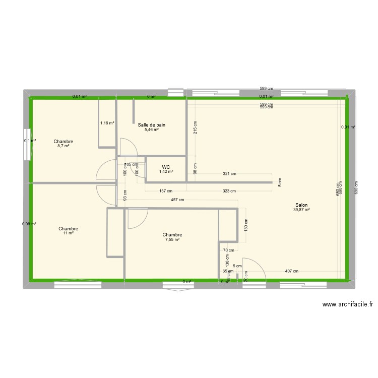 intérieur placo. Plan de 0 pièce et 0 m2