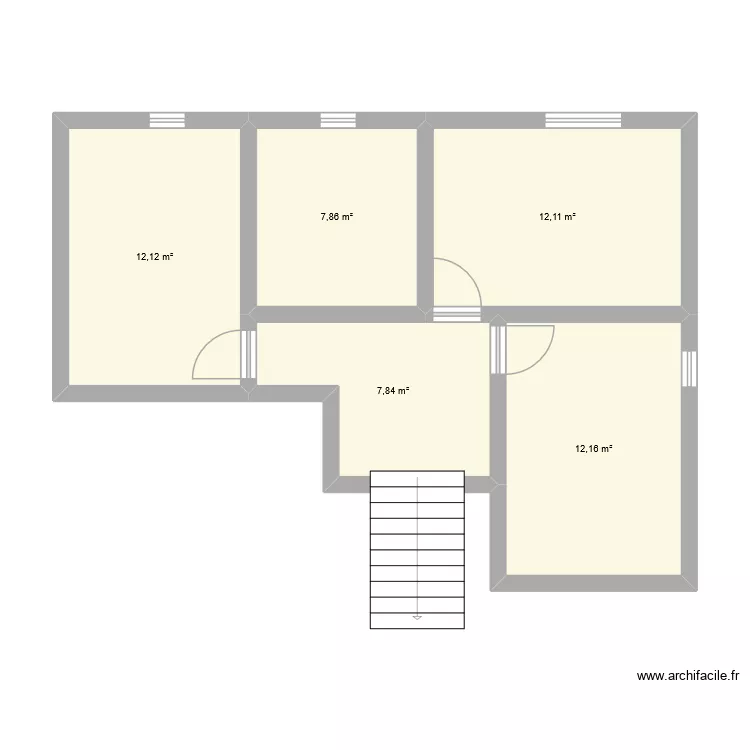 Etage - PLAN 3. Plan de 5 pièces et 52 m² Etage - PLAN 3. Plan de 5 pièces et 52 m²