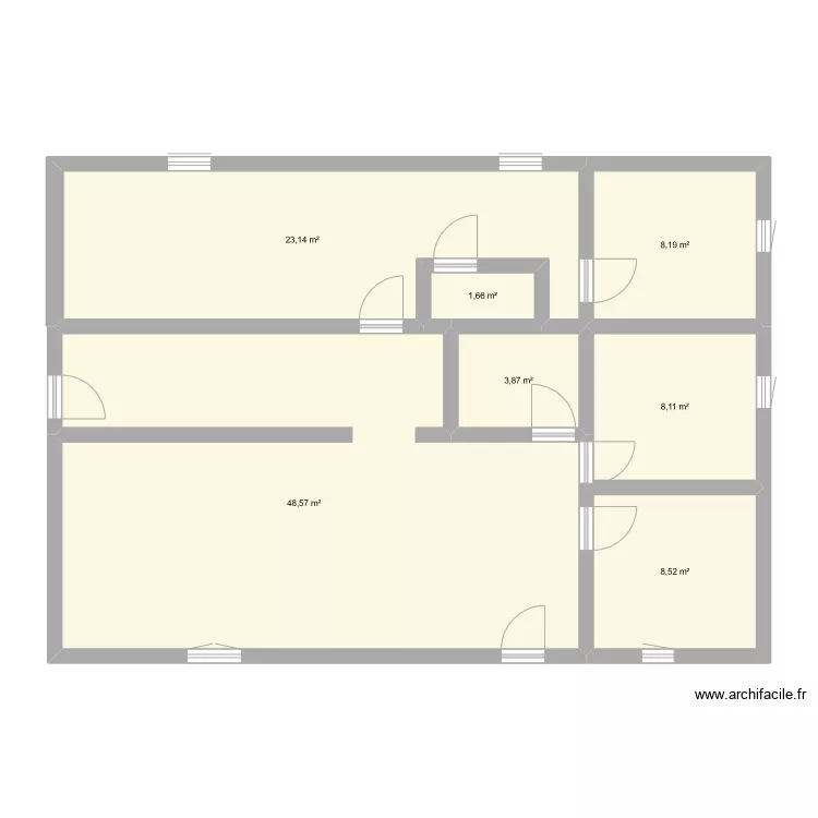 Maison 1. Plan de 