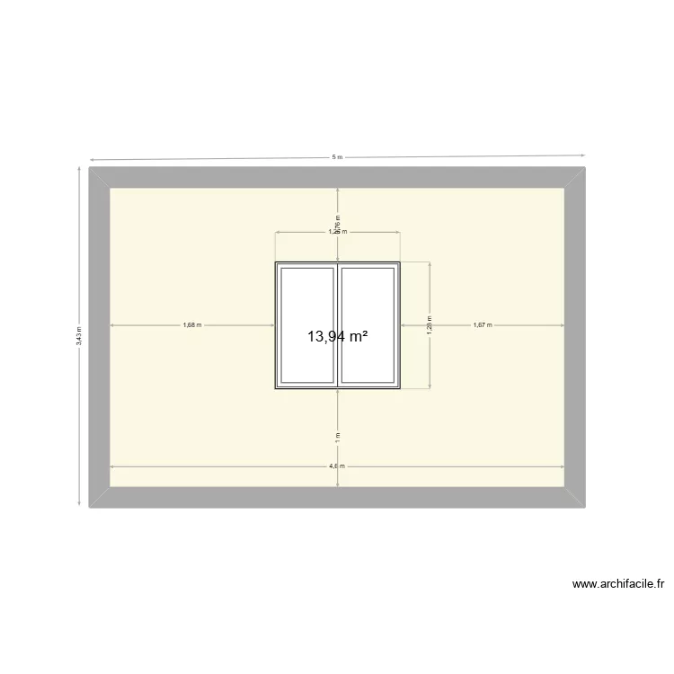 Local technique coupe 2. Plan de 