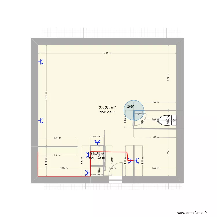 hadriel.tne. Plan de 2 Pièces et 24 m² hadriel.tne. Plan de 2 Pièces et 24 m²
