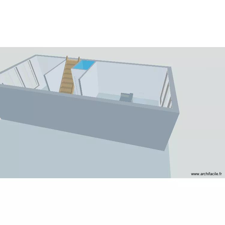 RDC Doncre. Plan de 2  et 39 m²