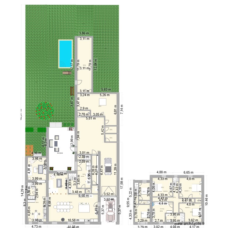 oradour 6. Plan de 25 pièces et 470 m2