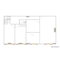 Plan vide 1er étage  72m2 