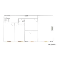 Plan vide 1er &eacute;tage  72m2 