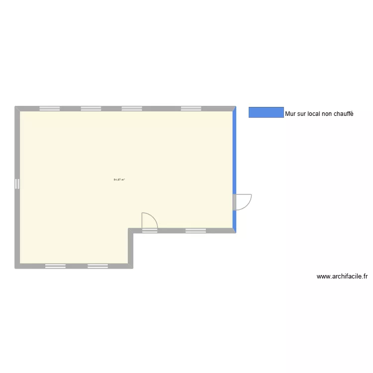 Badalamenti villersexel. Plan de 1  et 95 m²