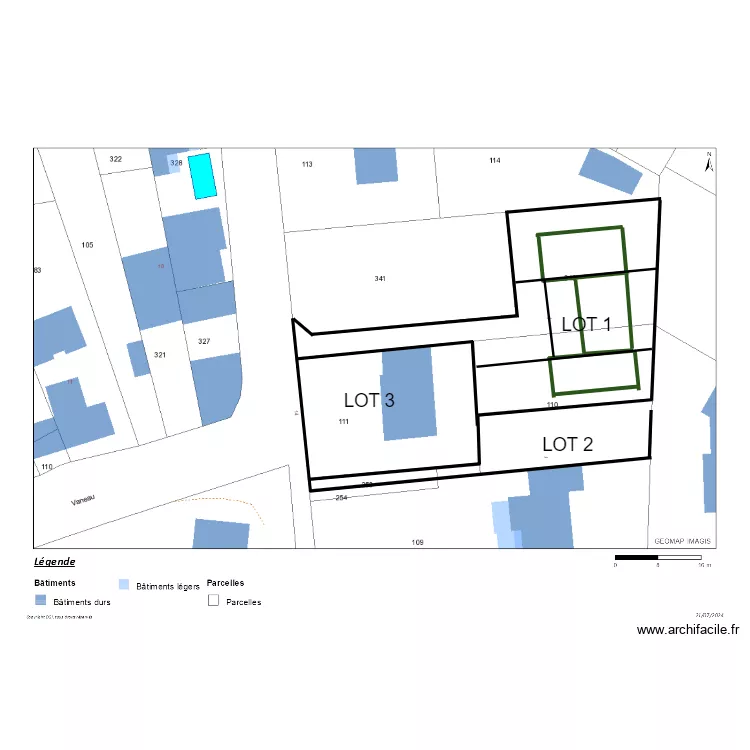 copropri&eacute;t&eacute; monistrl. Plan de 