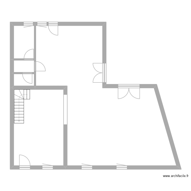 FRED BOUSSU1. Plan de 5 pièces et 116 m2