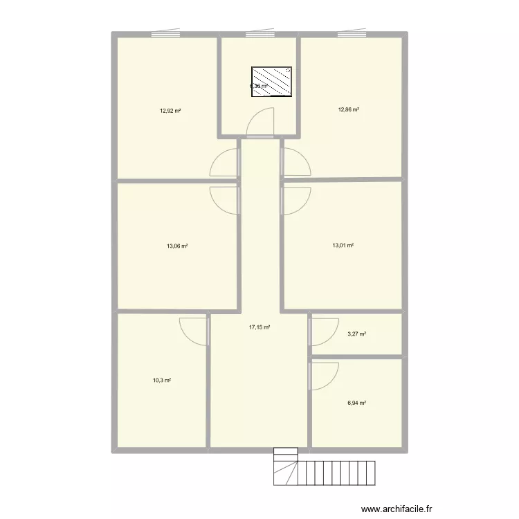 salle de jeu etage 2 bis. Plan de 