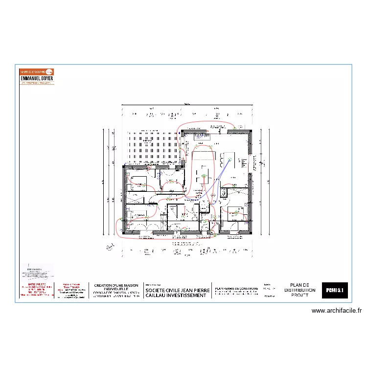 CAILLAU MAISON 3. Plan de 