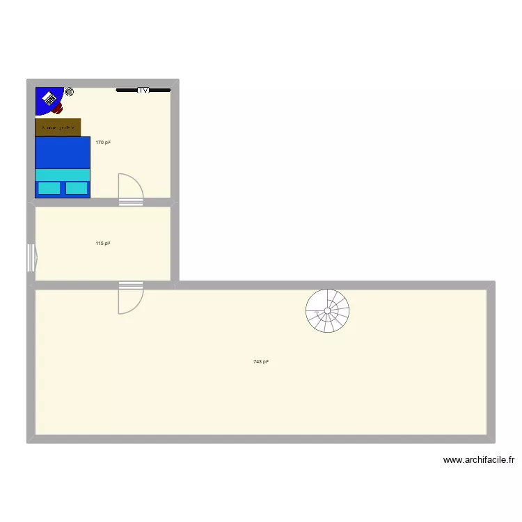 Loik's house. Plan de 3 et 96 m² Loik's house. Plan de 3 et 96 m²