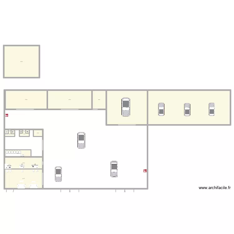 PLAN GARAG JIHED. Plan de 16  et 651 m²