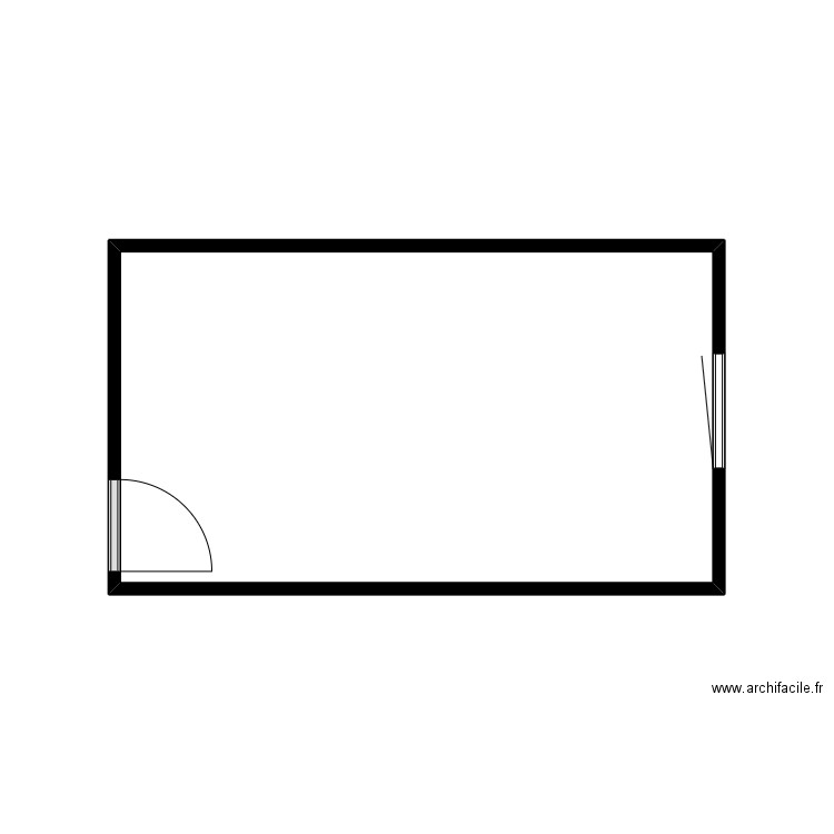 Snoezelen. Plan de 1 pièce et 15 m2