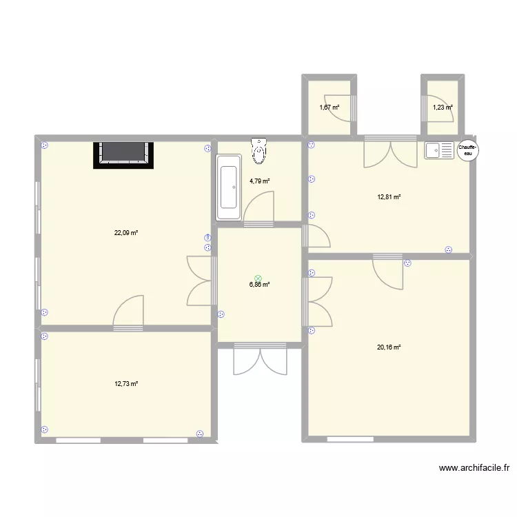 T3_1er. Plan de 8 et 82 m² T3_1er. Plan de 8 et 82 m²