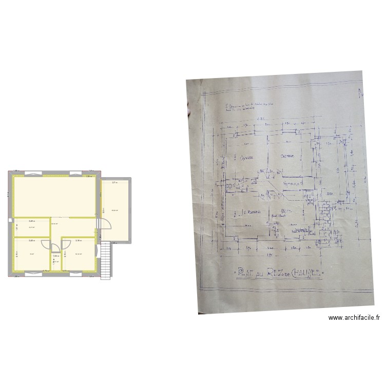 saint genis plan n2. Plan de 6 pièces et 120 m2