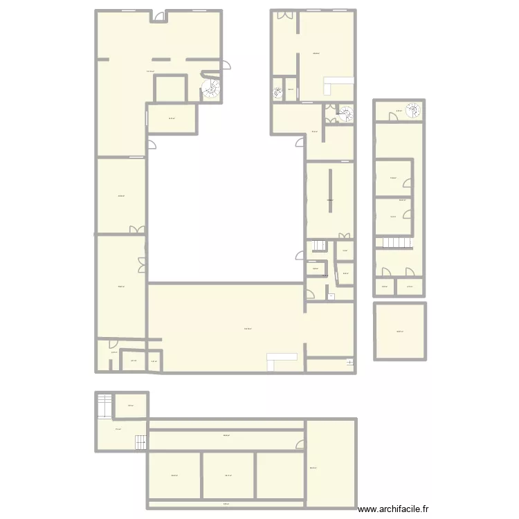 restaurant bernay. Plan de 32  et 818 m²