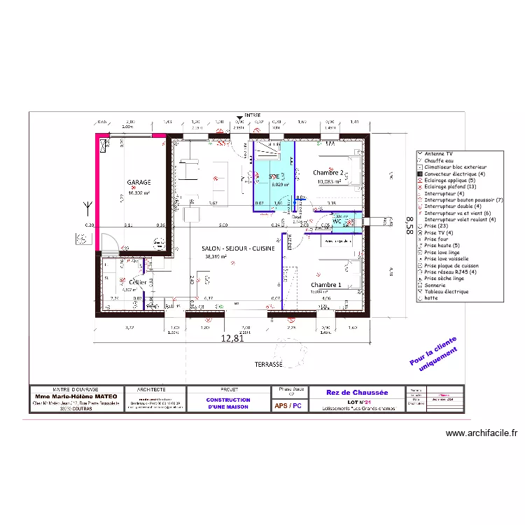 Saint aigulin. Plan de 