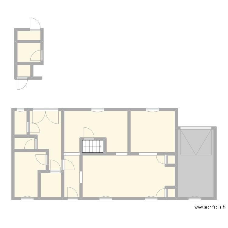 GICQUEL - PERRIERS SUR ANDELLE. Plan de 26 pièces et 208 m2