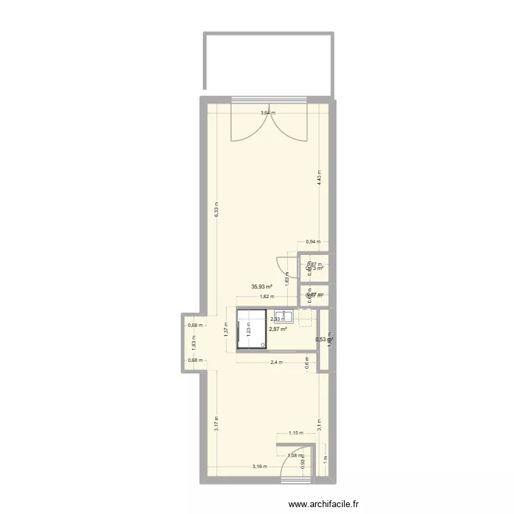 moscovit. Plan de 5 et 41 m² moscovit. Plan de 5 et 41 m²
