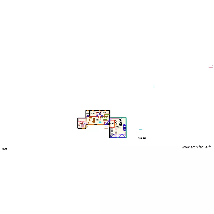 Saintois V2. Plan de 9  et 284 m²