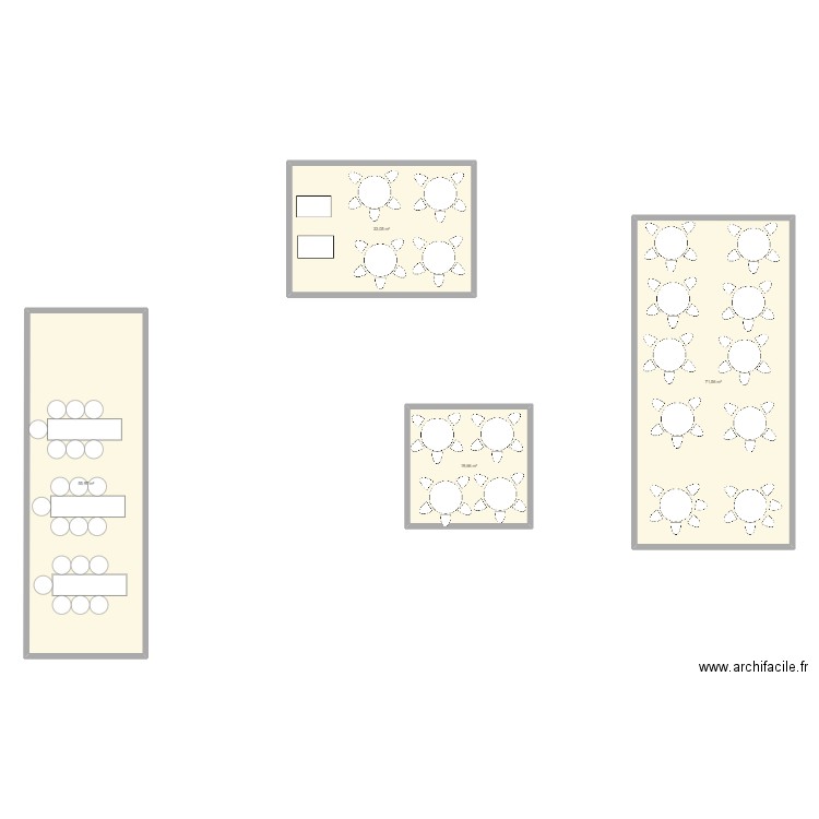plan tables sorbo q . Plan de 4 pièces et 180 m2