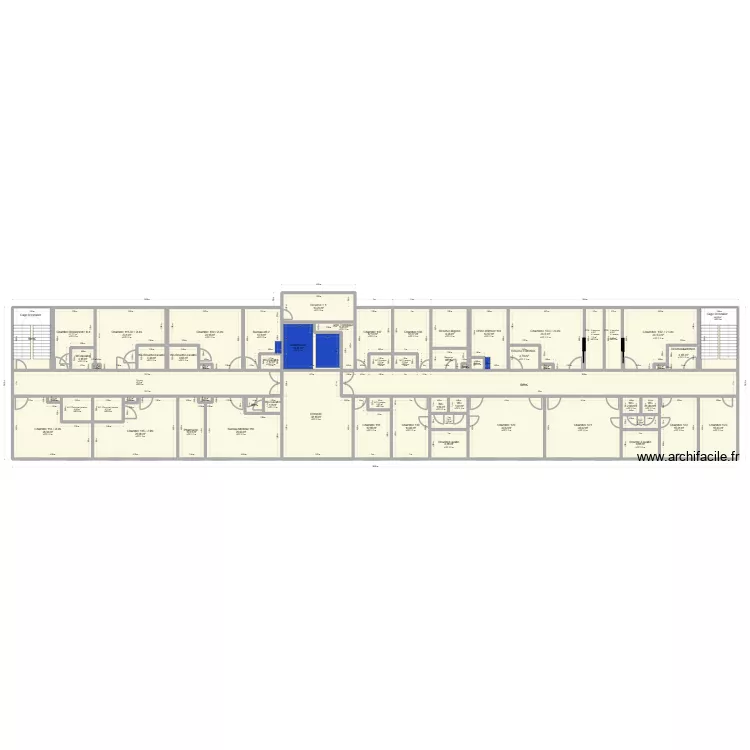 &eacute;tage 1 ok. Plan de 