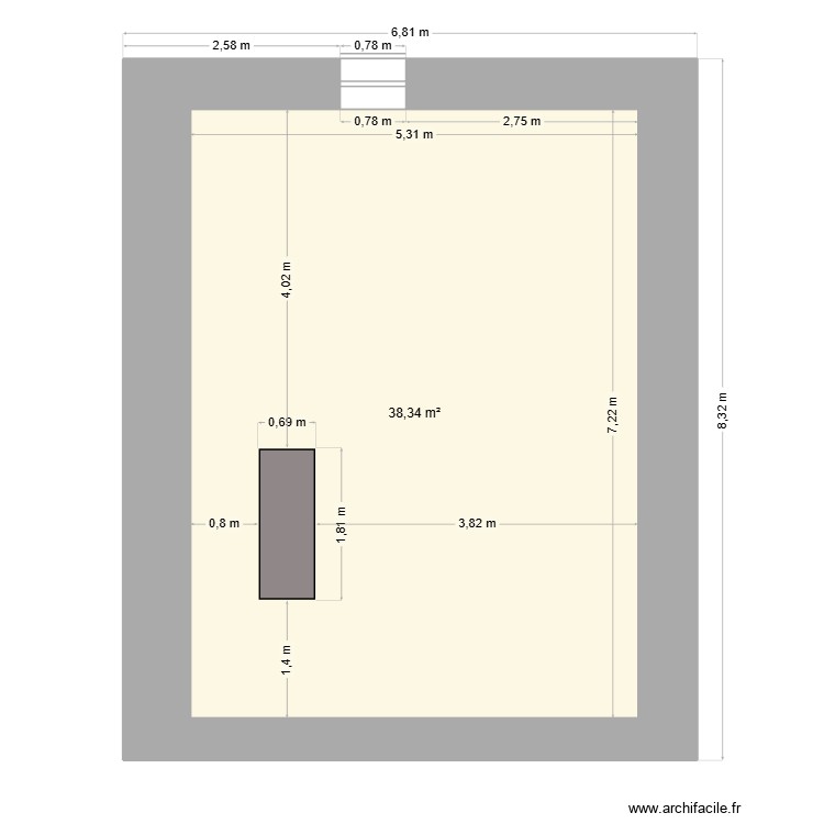 2&egrave;me &eacute;tage. Plan de 0 pièce et 0 m2