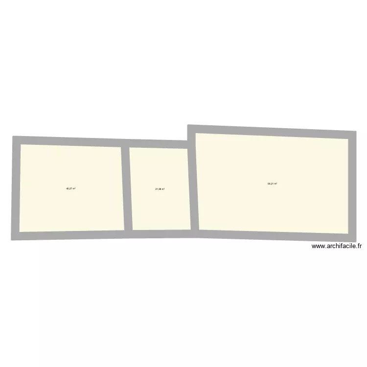 PM V2. Plan de 3  et 128 m²