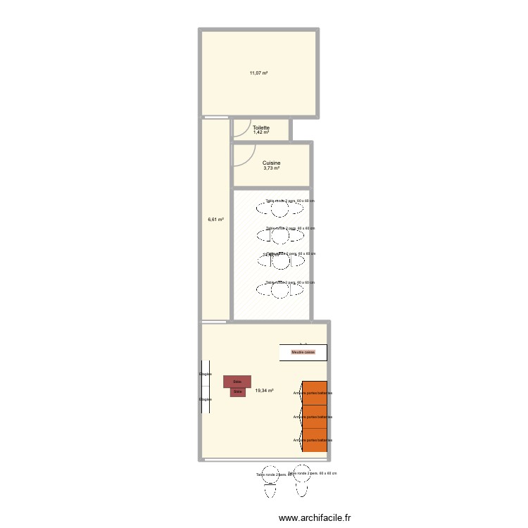 Boutique 44. Plan de 0 pièce et 0 m2