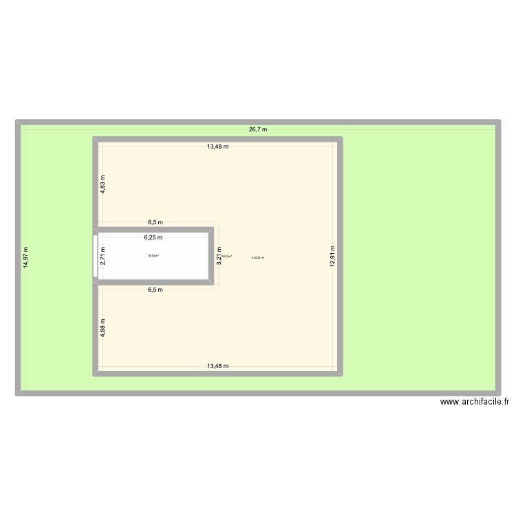 INVESTISSEMENT 2. Plan de 3 pièces et 570 m2