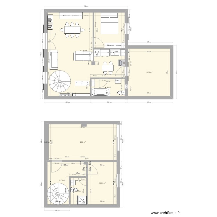 Maison septemes R+1. Plan de 8 pièces et 114 m2