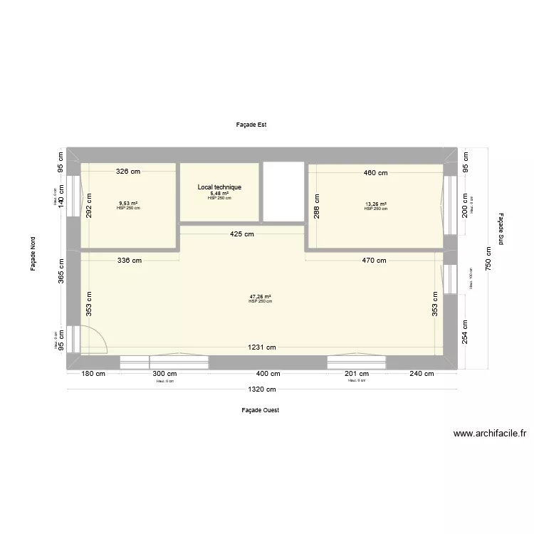 Etage maison Sarzeau - 27/11/2024. Plan de 