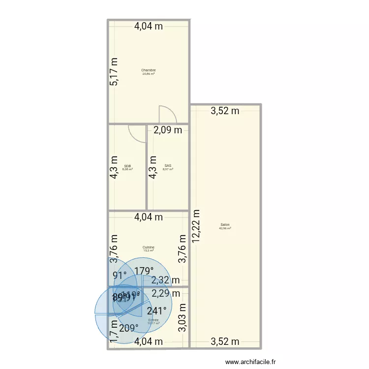 Equemauville. Plan de 7 et 108 m² Equemauville. Plan de 7 et 108 m²