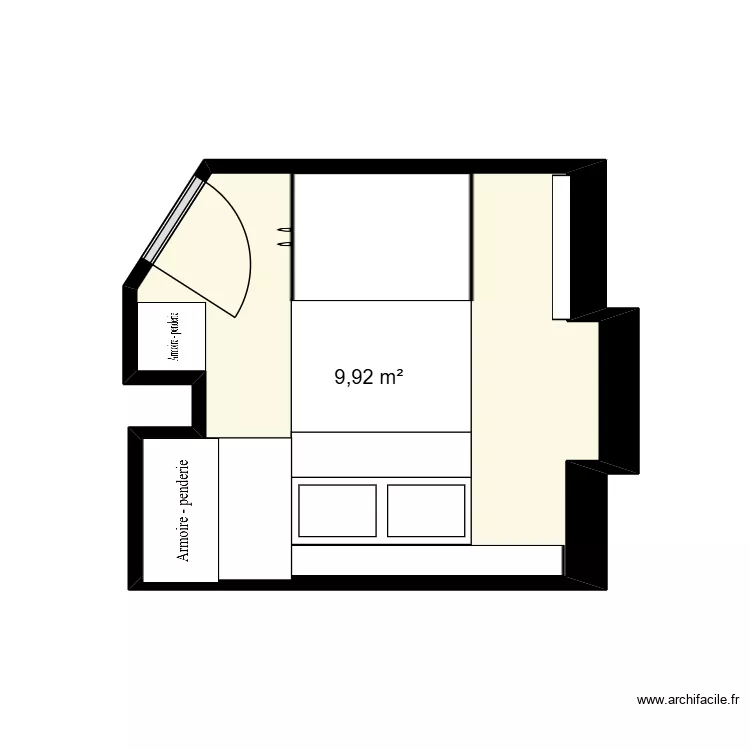 chambre jules. Plan de 
