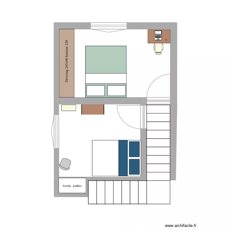 plan chambre 2. Plan de 2 pièces et 20 m² plan chambre 2. Plan de 2 pièces et 20 m²