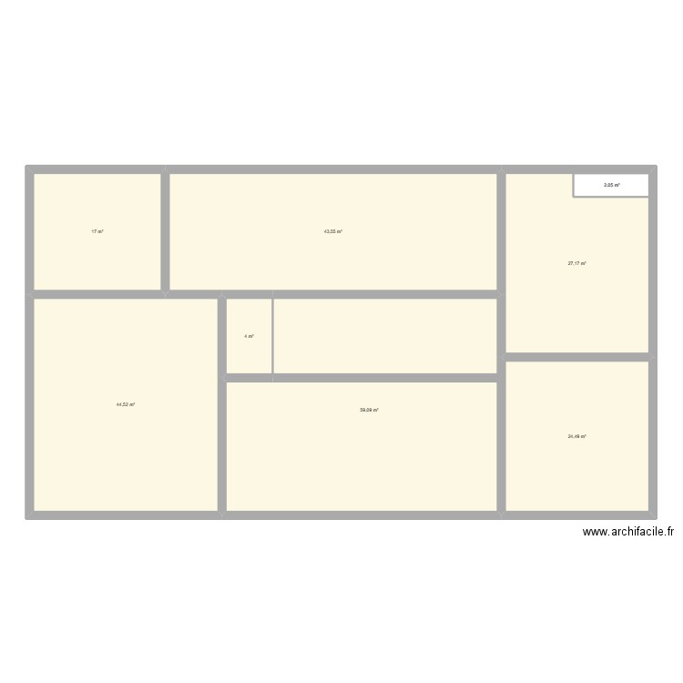 cc cgo. Plan de 14 pièces et 695 m2