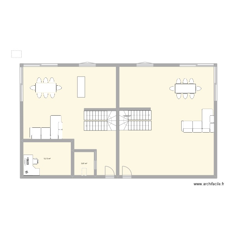 tuileries 1. Plan de 3 pièces et 152 m2