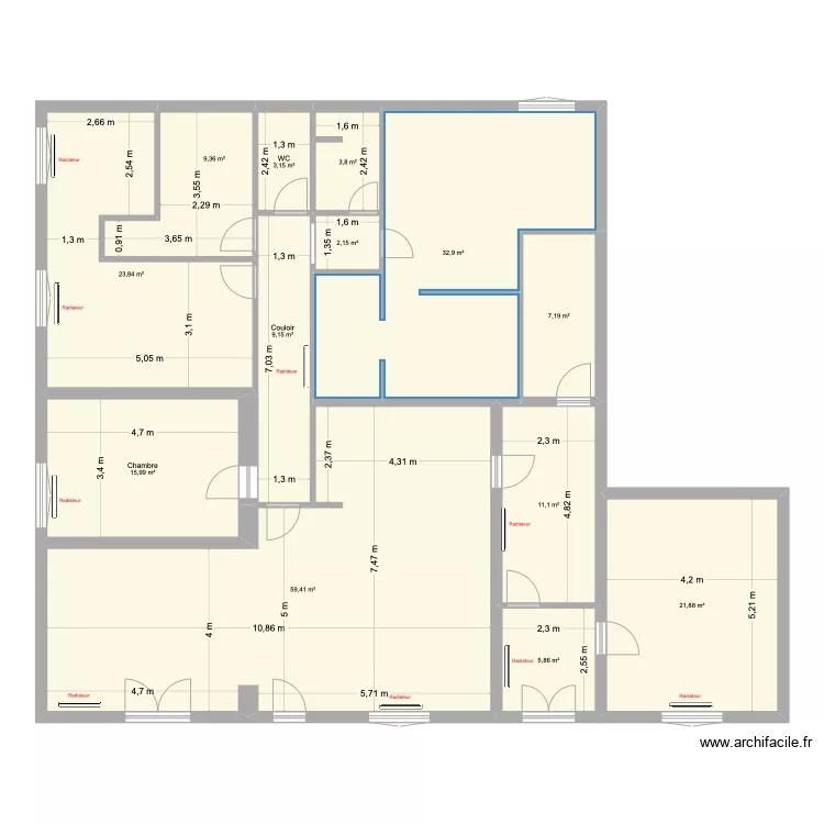 audrey-adrien COTE. Plan de 