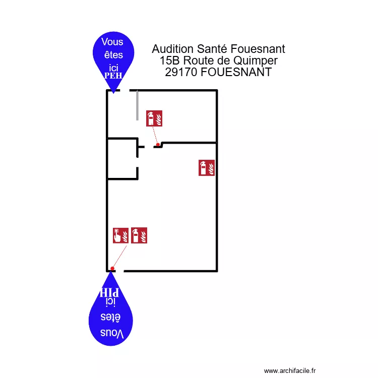 Audition Sant&eacute; Fouesnant. Plan de 