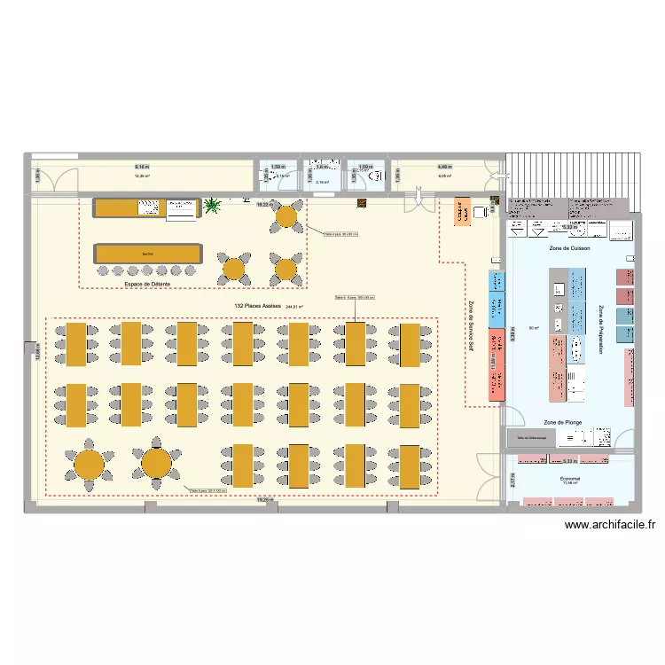 CI Energie Restaurant. Plan de 0 pièce et 0 m2