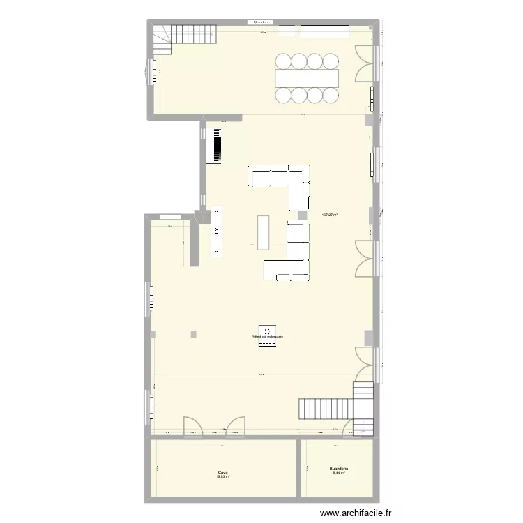 H&eacute;l&egrave;n&eacute; et Gw&eacute;. Plan de 3  et 193 m²