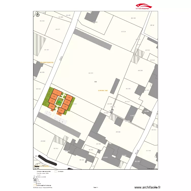 HI - Auchay sur Vendee. Plan de HI - Auchay sur Vendee. Plan de