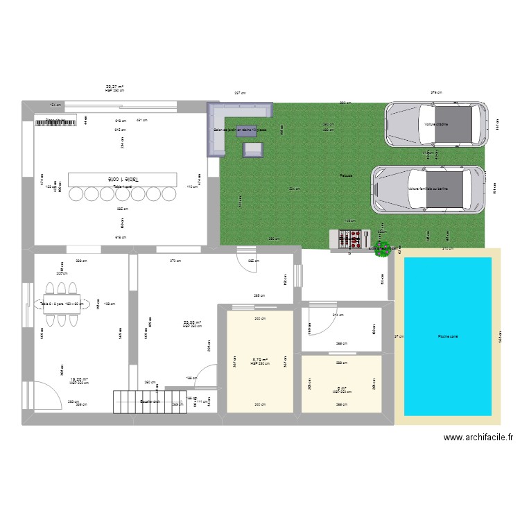 villa duplex. Plan de 0 pièce et 0 m2