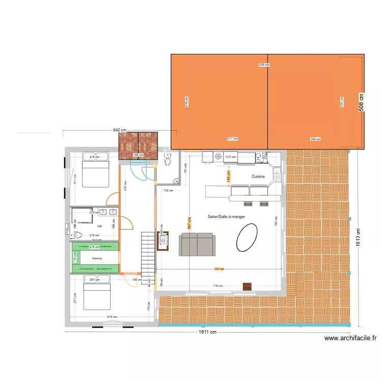 Orsue_Plan_1308. Plan de 4 et 121 m² Orsue_Plan_1308. Plan de 4 et 121 m²