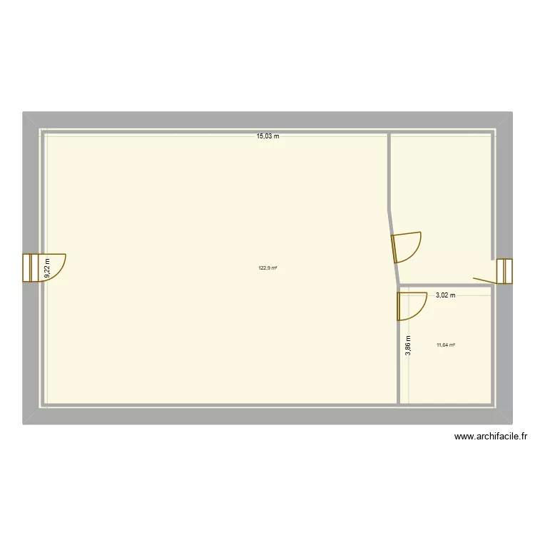 Pierrefitte sur loirs 2. Plan de 2  et 150 m²