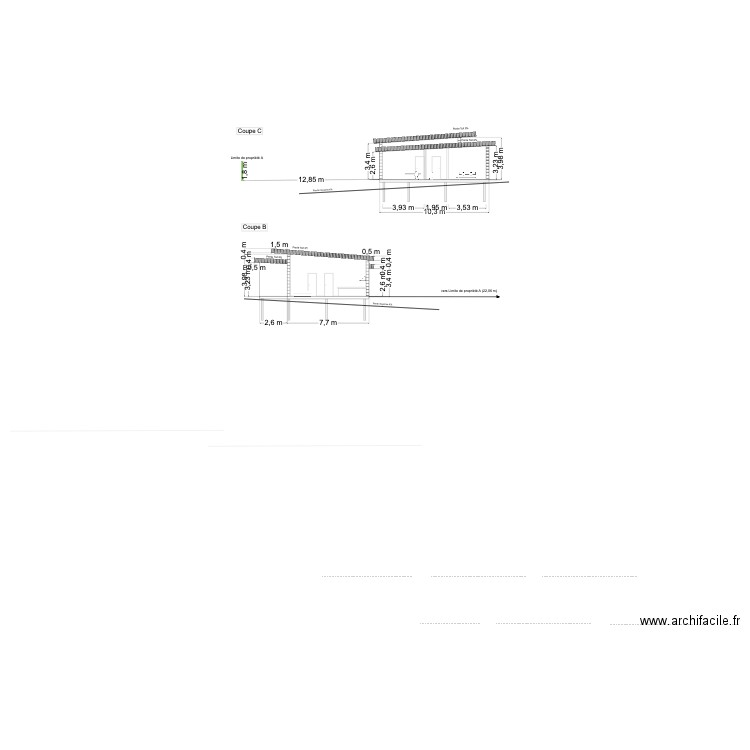 Plan coupe 90. Plan de 0 pièce et 0 m2