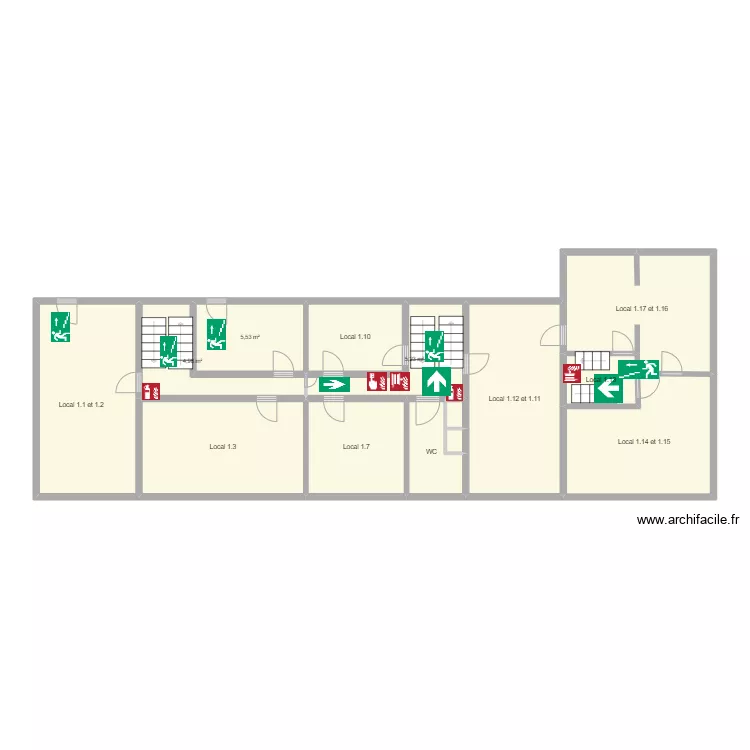 IDU Fondamental &eacute;tage 1. Plan de 