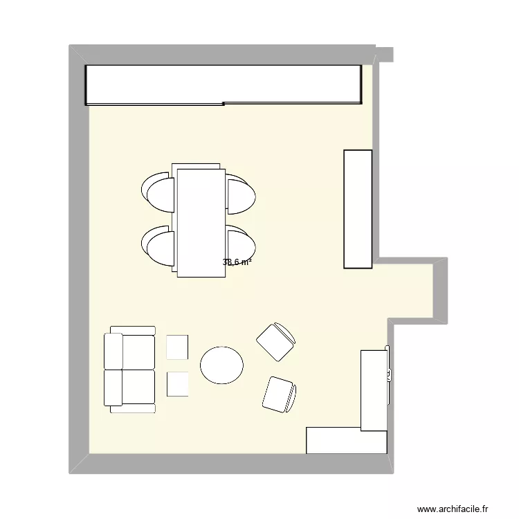 pi&egrave;ce de vie. Plan de 