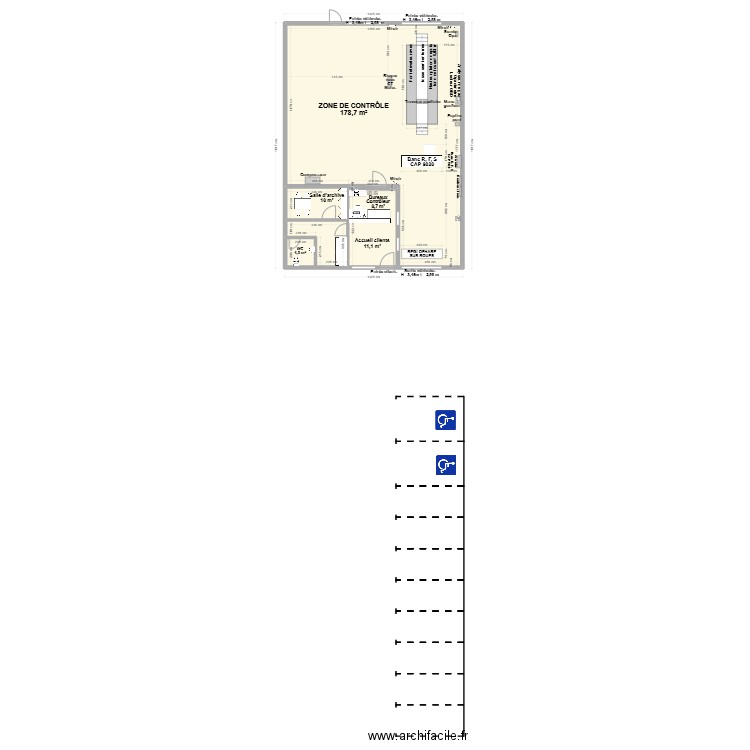 CCT mixte VL/CL ANNESI EURL BOULOC 31ENBO. Plan de 5 pièces et 223 m2